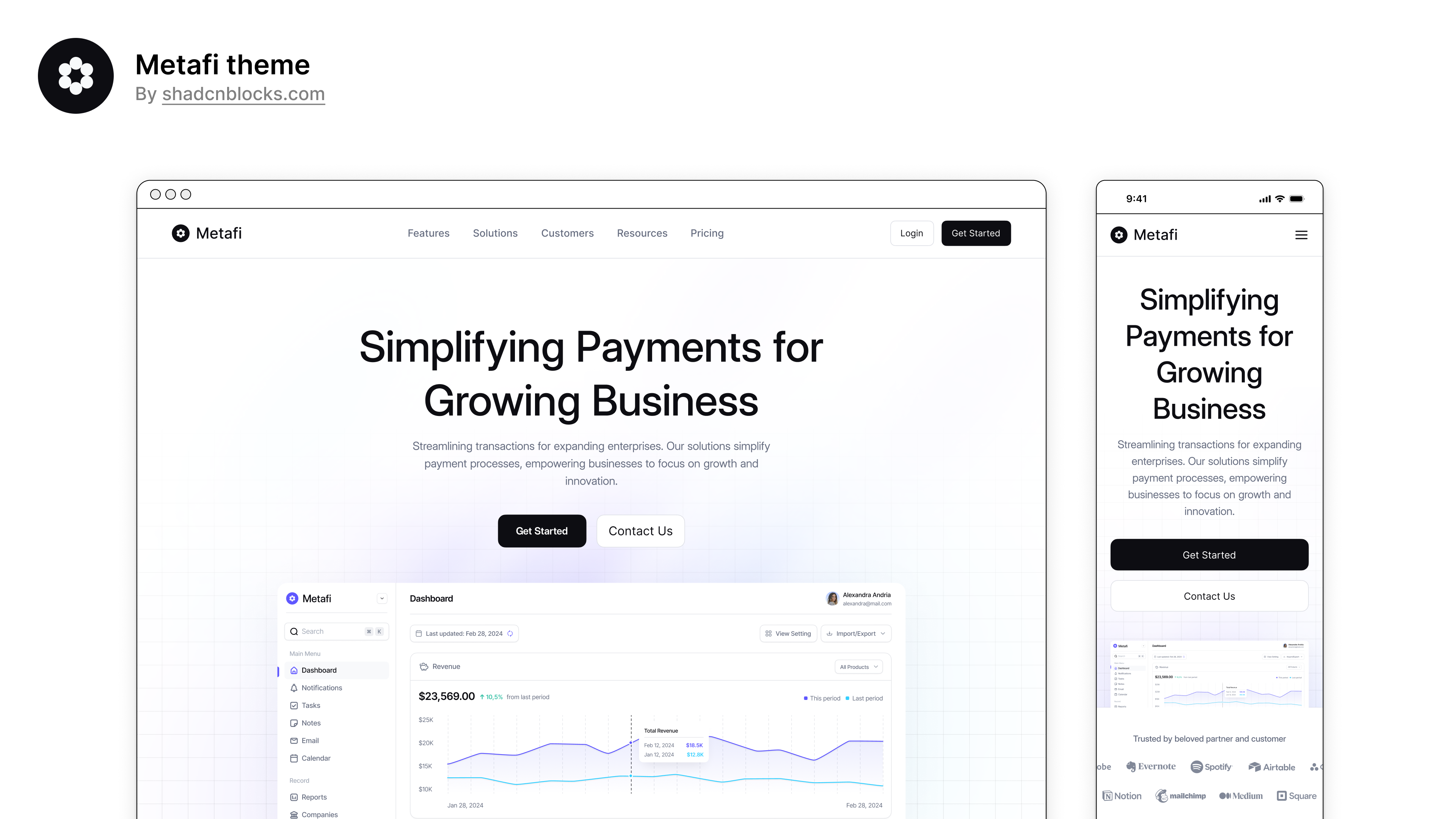 Metafi - Modern Next.js Template